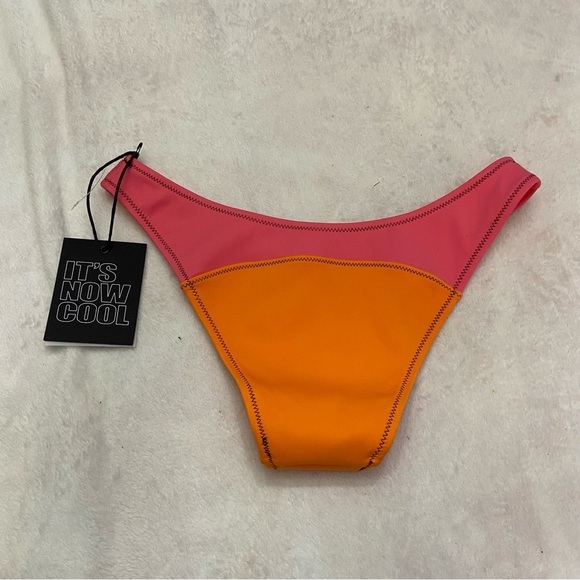 New! Free People Bikini Bottom in Saint Tropez Tangerin 28629 - Picture 9 of 10